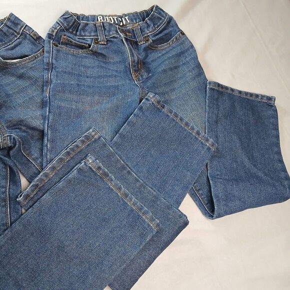 Crazy 8 Bootcut Jeans Bundle Med Wash Denim Set of 2 Classic Girls Youth sz 8 - Picture 5 of 9